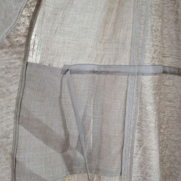 Lafayette 148 tan waterfall front linen vest - Picture 7 of 9